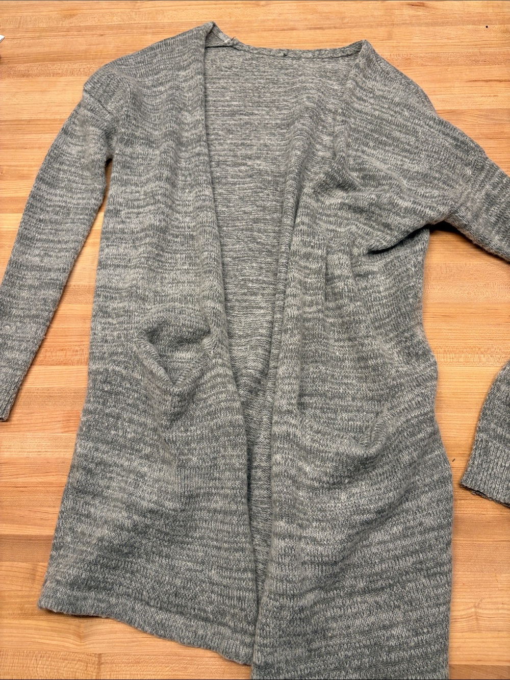Open-Front Gray Women's Cardigan Sweater - Modern Everyday Layer